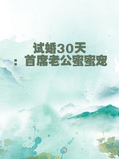 试婚30天：首席老公蜜蜜宠