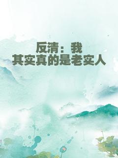 反清：我其实真的是老实人