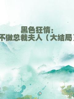 黑色狂情：不做总裁夫人（大结局）