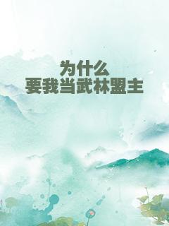 为什么要我当武林盟主