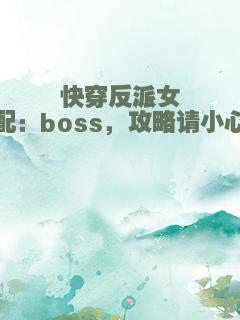 快穿反派女配：boss，攻略请小心
