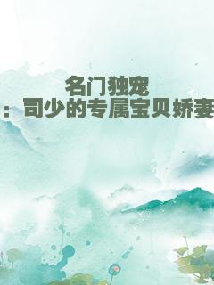 名门独宠：司少的专属宝贝娇妻
