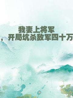 我妻上将军，开局坑杀敌军四十万