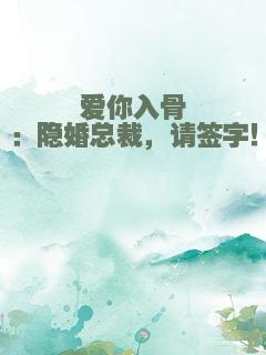 爱你入骨：隐婚总裁，请签字！
